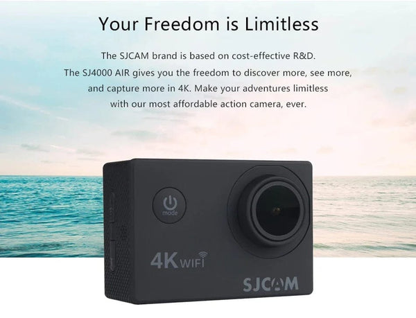 Planet Gates Standard SJCAM Action Camera SJ4000 AIR 4K 30PFS 1080P 4x Zoom WIFI Sports Video Action Cameras Motorcycle Bicycle Helmet Waterproof Cam