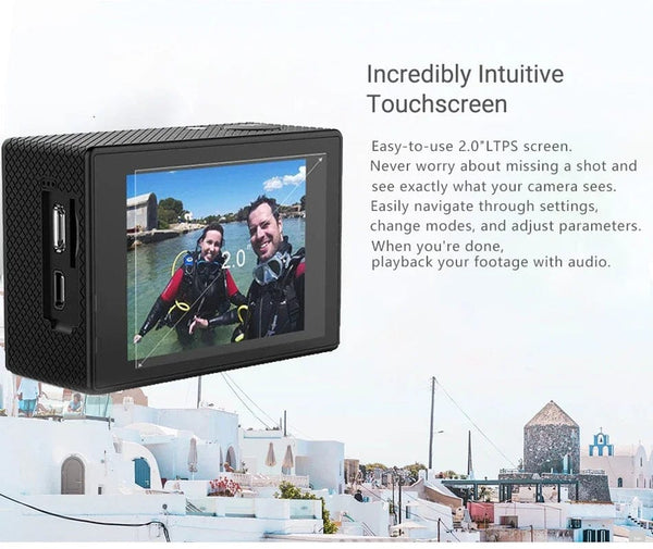 Planet Gates Standard SJCAM Action Camera SJ4000 AIR 4K 30PFS 1080P 4x Zoom WIFI Sports Video Action Cameras Motorcycle Bicycle Helmet Waterproof Cam