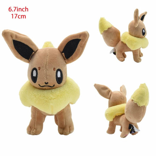 Planet Gates Standing Eevee 14 Style Standing Eevee Plush Toy Pokemon Shiny Umbreon Vaporeon Jolteon Flareon Espeon Leafeon Stuffed Doll Peluche Gift