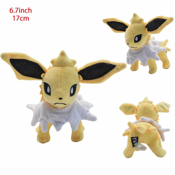 Planet Gates Standing Jolteon 14 Style Standing Eevee Plush Toy Pokemon Shiny Umbreon Vaporeon Jolteon Flareon Espeon Leafeon Stuffed Doll Peluche Gift