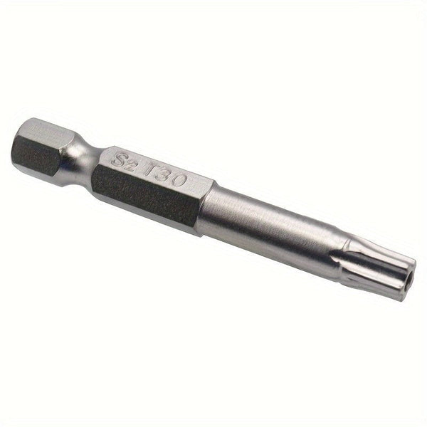 Planet Gates Star Bits 7pcs/set Tamper Resistant Star Bits, 1/4" Hex Shank, S2 Steel Screwdriver, Nickel Plated, 5cm Length