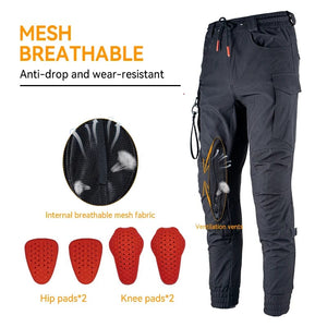 Planet Gates Star Field Knight Motorcycle Pants Summer Breathable CE Protection Armor Black Army Green Men Motorcycle Wearing Gear Pants