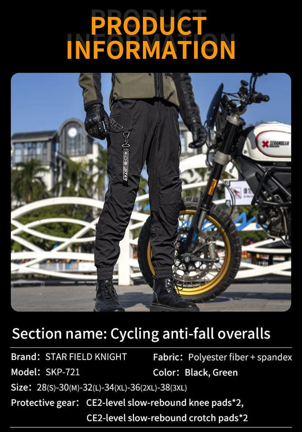Planet Gates Star Field Knight Motorcycle Pants Summer Breathable CE Protection Armor Black Army Green Men Motorcycle Wearing Gear Pants