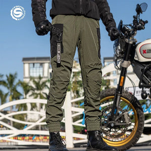 Planet Gates Star Field Knight Motorcycle Pants Summer Breathable CE Protection Armor Black Army Green Men Motorcycle Wearing Gear Pants