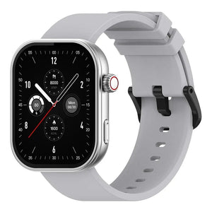 Planet Gates Starlight Silver New Zeblaze Btalk Plus Voice Calling Smartwatch 2.03'' HD Color Display Health and Fitness Tracking Smart Watch for Men Women
