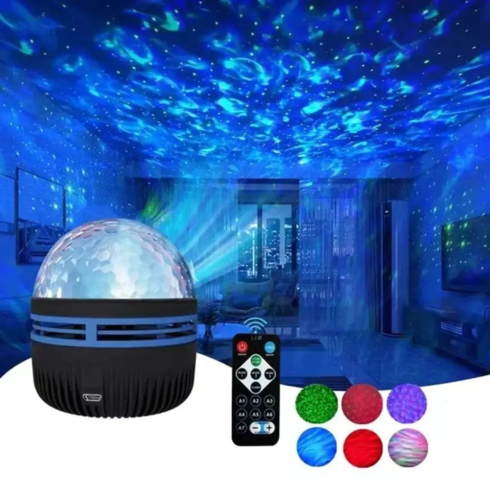 Planet Gates aurora Starry Projector Light 7 Colors Remote Control Polar Projection Night Light For Bedroom Home Decor Room Christmas Party Disco