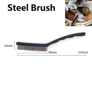 Planet Gates Steel 1PC Mini Wire Brushes Brass Nylon Steel Brushes Micro Rusts Remover Paint Remove Metal Scrubbing Polishing Burring Hand Tools