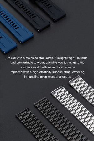 Planet Gates Steel Black For Huawei GT6 Pro Smart Watch Men 390*390 HD Screen Heart Rate Bluetooth Call IP67 Waterproof Sport SmartWatch for Xiaomi Apple