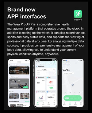 Planet Gates Steel Black For Huawei GT6 Pro Smart Watch Men 390*390 HD Screen Heart Rate Bluetooth Call IP67 Waterproof Sport SmartWatch for Xiaomi Apple