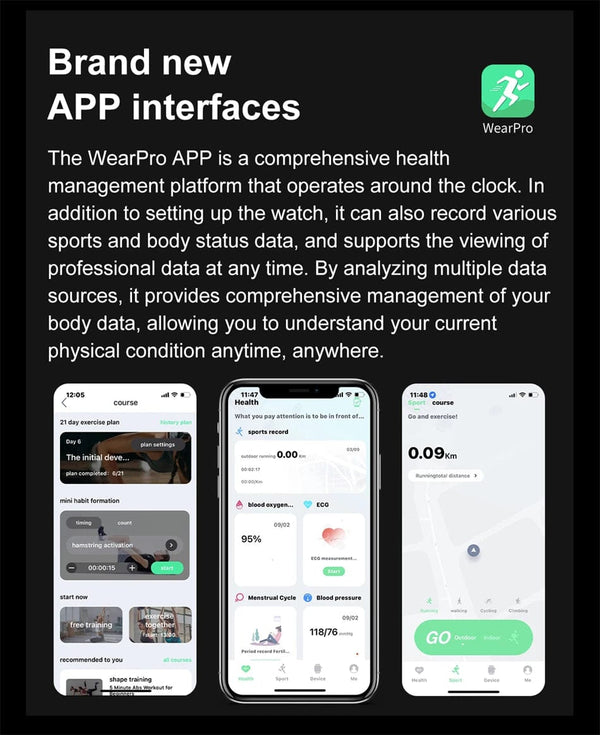 Planet Gates Steel Black For Huawei GT6 Pro Smart Watch Men 390*390 HD Screen Heart Rate Bluetooth Call IP67 Waterproof Sport SmartWatch for Xiaomi Apple