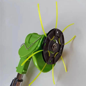 Planet Gates Steel Lawn Mower Head Free with 4 Lines Replacement Gasoline/Lithium Grass Trimmer Head Removal Of Garden Weed Brushcutter Part