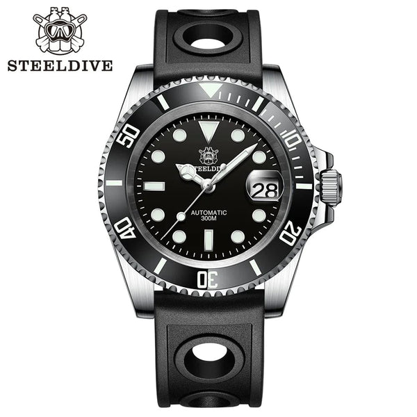 Planet Gates STEELDIVE New Color Scheme Classic Water Ghost SD1953 Swiss BGW9 Luminous NH35 Movement 30Bar Waterproof Mechanical Wristwatch