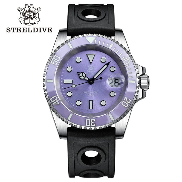 Planet Gates STEELDIVE New Color Scheme Classic Water Ghost SD1953 Swiss BGW9 Luminous NH35 Movement 30Bar Waterproof Mechanical Wristwatch