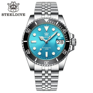 Planet Gates STEELDIVE New Color Scheme Classic Water Ghost SD1953 Swiss BGW9 Luminous NH35 Movement 30Bar Waterproof Mechanical Wristwatch