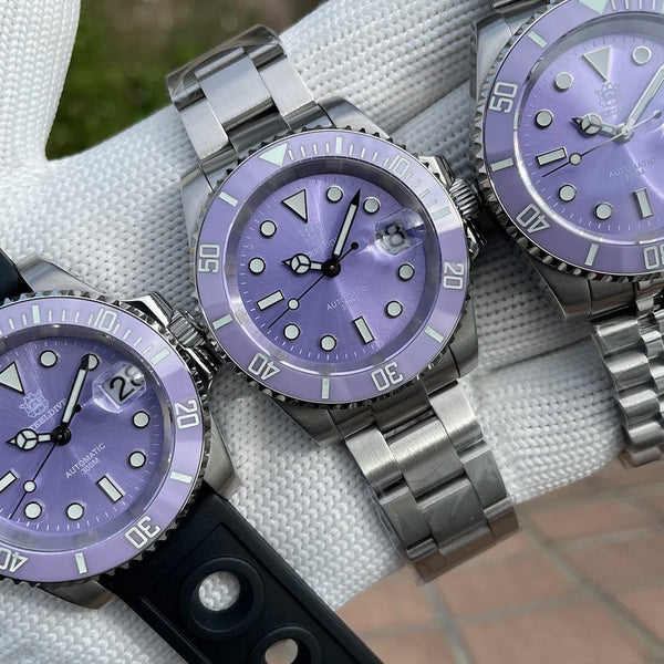 Planet Gates STEELDIVE New Color Scheme Classic Water Ghost SD1953 Swiss BGW9 Luminous NH35 Movement 30Bar Waterproof Mechanical Wristwatch