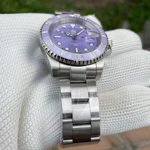 Planet Gates STEELDIVE New Color Scheme Classic Water Ghost SD1953 Swiss BGW9 Luminous NH35 Movement 30Bar Waterproof Mechanical Wristwatch