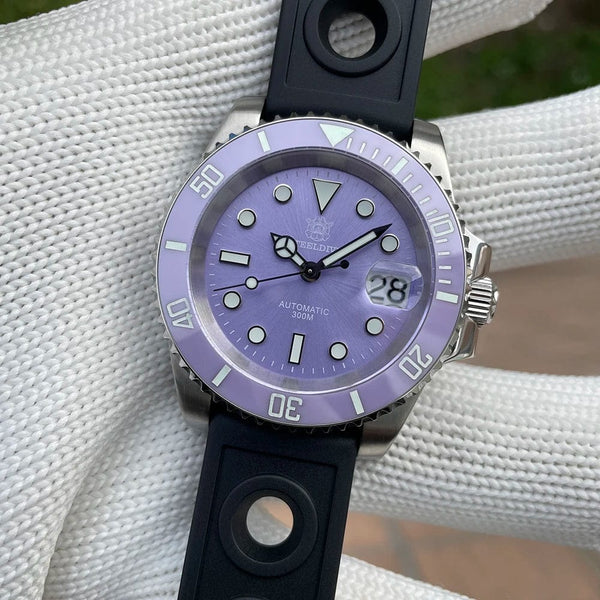 Planet Gates STEELDIVE New Color Scheme Classic Water Ghost SD1953 Swiss BGW9 Luminous NH35 Movement 30Bar Waterproof Mechanical Wristwatch