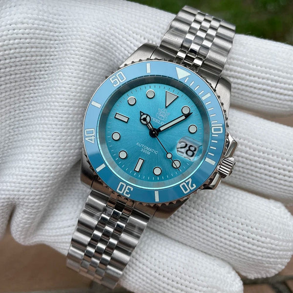 Planet Gates STEELDIVE New Color Scheme Classic Water Ghost SD1953 Swiss BGW9 Luminous NH35 Movement 30Bar Waterproof Mechanical Wristwatch