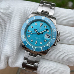 Planet Gates STEELDIVE New Color Scheme Classic Water Ghost SD1953 Swiss BGW9 Luminous NH35 Movement 30Bar Waterproof Mechanical Wristwatch