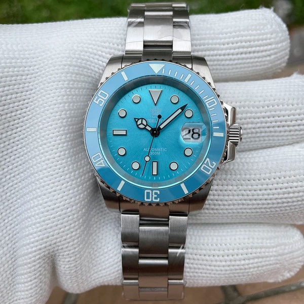 Planet Gates STEELDIVE New Color Scheme Classic Water Ghost SD1953 Swiss BGW9 Luminous NH35 Movement 30Bar Waterproof Mechanical Wristwatch