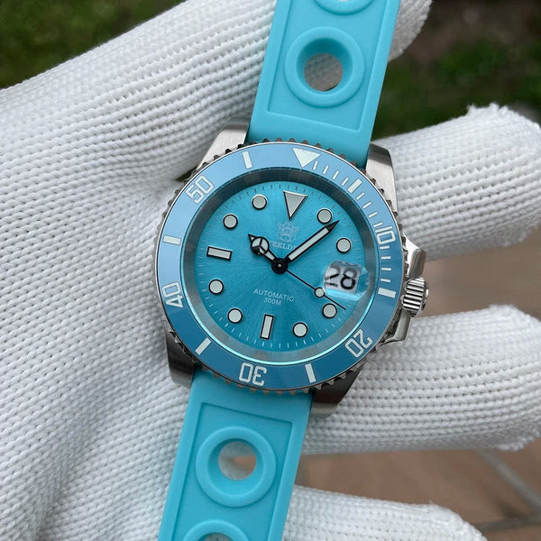 Planet Gates STEELDIVE New Color Scheme Classic Water Ghost SD1953 Swiss BGW9 Luminous NH35 Movement 30Bar Waterproof Mechanical Wristwatch