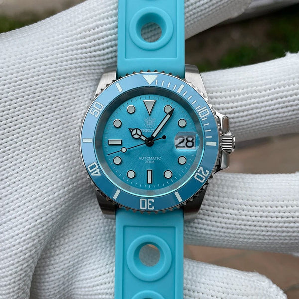 Planet Gates STEELDIVE New Color Scheme Classic Water Ghost SD1953 Swiss BGW9 Luminous NH35 Movement 30Bar Waterproof Mechanical Wristwatch