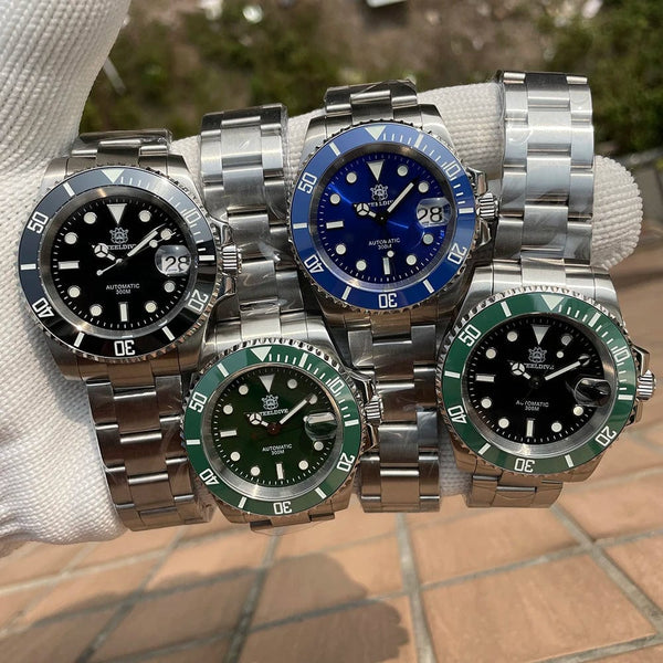 Planet Gates STEELDIVE New Color Scheme Classic Water Ghost SD1953 Swiss BGW9 Luminous NH35 Movement 30Bar Waterproof Mechanical Wristwatch