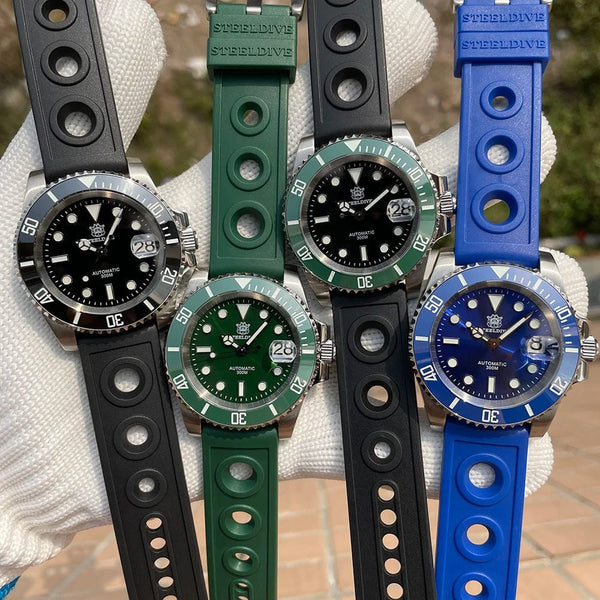 Planet Gates STEELDIVE New Color Scheme Classic Water Ghost SD1953 Swiss BGW9 Luminous NH35 Movement 30Bar Waterproof Mechanical Wristwatch