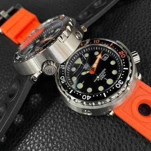 Planet Gates STEELDIVE SD1975C Classic Mechanical Watch For Men Multicolor Luminous 30Bar Waterproof NH35 Movement Dive Tuna Sapphire Mirror