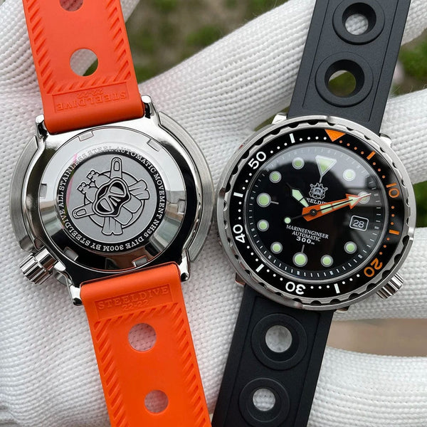 Planet Gates STEELDIVE SD1975C Classic Mechanical Watch For Men Multicolor Luminous 30Bar Waterproof NH35 Movement Dive Tuna Sapphire Mirror