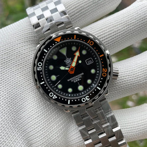 Planet Gates STEELDIVE SD1975C Classic Mechanical Watch For Men Multicolor Luminous 30Bar Waterproof NH35 Movement Dive Tuna Sapphire Mirror