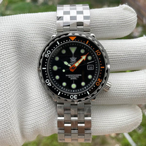 Planet Gates STEELDIVE SD1975C Classic Mechanical Watch For Men Multicolor Luminous 30Bar Waterproof NH35 Movement Dive Tuna Sapphire Mirror