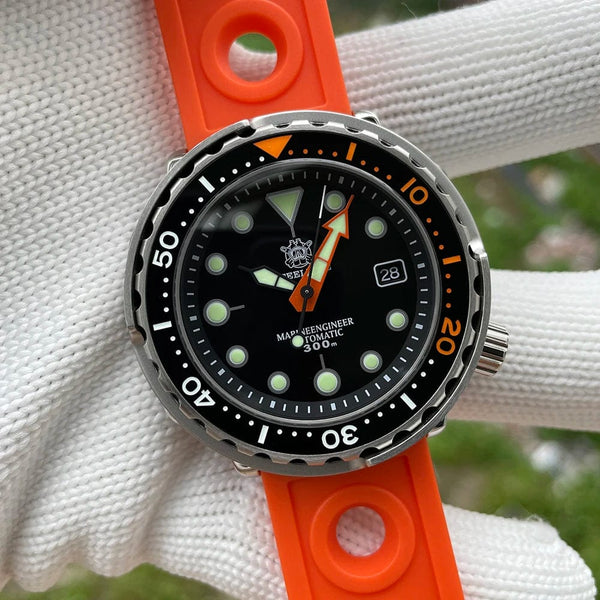 Planet Gates STEELDIVE SD1975C Classic Mechanical Watch For Men Multicolor Luminous 30Bar Waterproof NH35 Movement Dive Tuna Sapphire Mirror