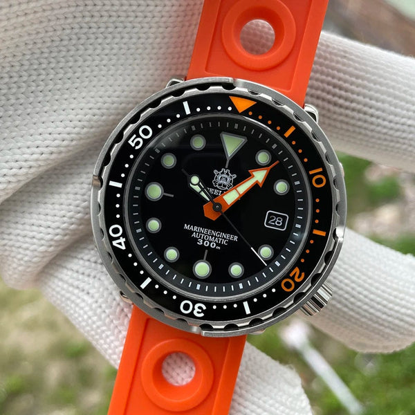 Planet Gates STEELDIVE SD1975C Classic Mechanical Watch For Men Multicolor Luminous 30Bar Waterproof NH35 Movement Dive Tuna Sapphire Mirror