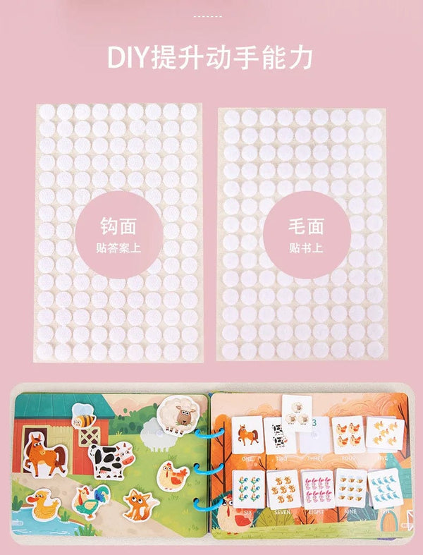 Planet Gates Sticker Montessori Quiet Book Puzzles Educational Toys for Kids Children Busy Book Toy Cognition Montessori Education Books