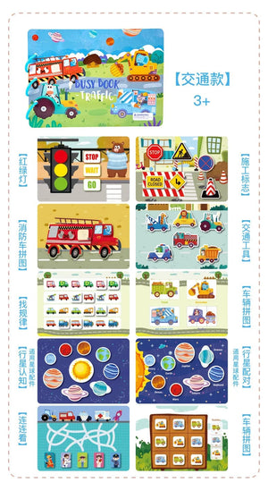 Planet Gates Sticker Montessori Quiet Book Puzzles Educational Toys for Kids Children Busy Book Toy Cognition Montessori Education Books