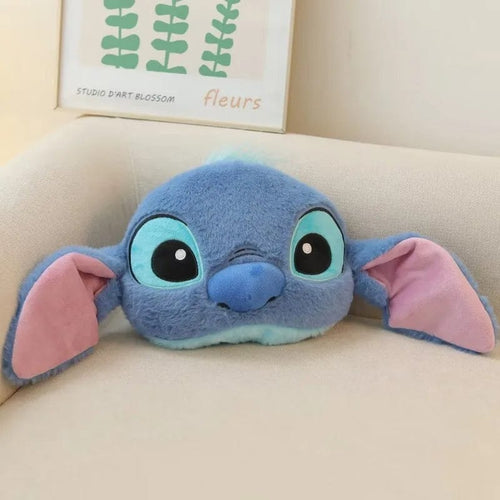 Planet Gates Stitch 2 Disney Stitch Car Seat Belt Cover Neck Pillow Cartoon Anime Headrest Neck Support Universal Auto Plush Cute Interior Accessories