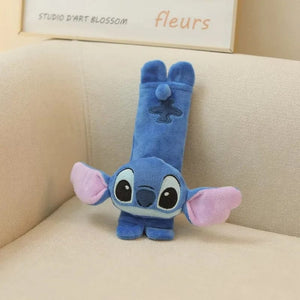 Planet Gates Stitch 3 Disney Stitch Car Seat Belt Cover Neck Pillow Cartoon Anime Headrest Neck Support Universal Auto Plush Cute Interior Accessories