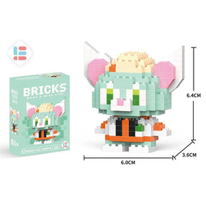 Planet Gates Stitch Disney Princess Elsa LinaBell Building Blocks Mickey Mouse Duck Mini Action Figures Blocks Assemble Toys Brick Kids Gifts