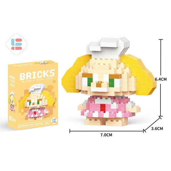 Planet Gates Stitch Disney Princess Elsa LinaBell Building Blocks Mickey Mouse Duck Mini Action Figures Blocks Assemble Toys Brick Kids Gifts