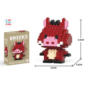 Planet Gates Stitch Disney Princess Elsa LinaBell Building Blocks Mickey Mouse Duck Mini Action Figures Blocks Assemble Toys Brick Kids Gifts