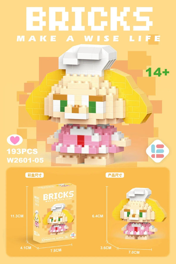 Planet Gates Stitch Disney Princess Elsa LinaBell Building Blocks Mickey Mouse Duck Mini Action Figures Blocks Assemble Toys Brick Kids Gifts