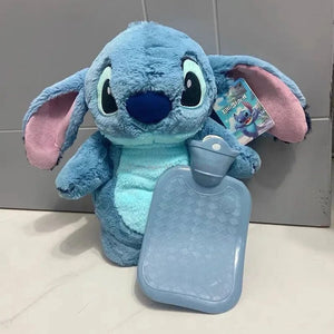 Planet Gates Stitch opp bag Disney Stitch Anime Winter Extra Large Plush Hot Water Bottle Women's Home Water Filling Hand Warmer Holiday Gift For Girlfriend