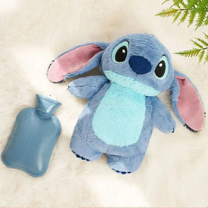 Planet Gates Stitch opp bag Disney Stitch Anime Winter Extra Large Plush Hot Water Bottle Women's Home Water Filling Hand Warmer Holiday Gift For Girlfriend