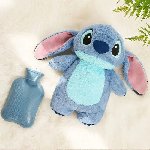 Planet Gates Stitch opp bag Disney Stitch Anime Winter Extra Large Plush Hot Water Bottle Women's Home Water Filling Hand Warmer Holiday Gift For Girlfriend