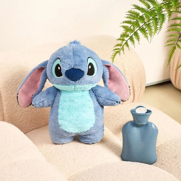 Planet Gates Stitch opp bag Disney Stitch Anime Winter Extra Large Plush Hot Water Bottle Women's Home Water Filling Hand Warmer Holiday Gift For Girlfriend
