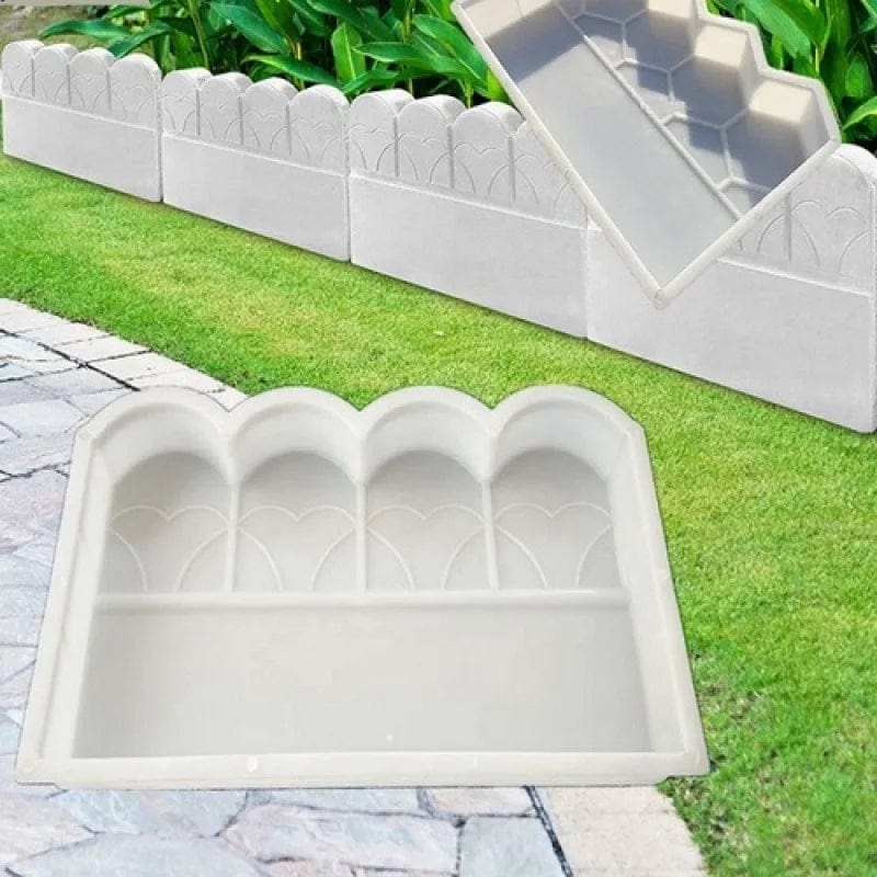 Planet Gates Stone Brick Path Mold Garden Building Accessories Plastic Making DIY Fish Pond Paving Mould Home Wall Fence Road Concrete Mold