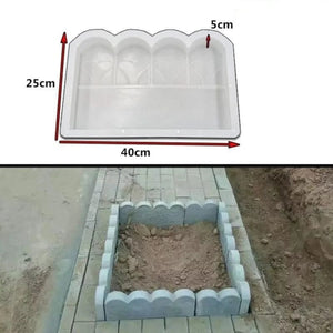 Planet Gates Stone Brick Path Mold Garden Building Accessories Plastic Making DIY Fish Pond Paving Mould Home Wall Fence Road Concrete Mold