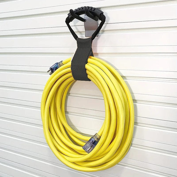 Planet Gates Storage Strap Heavy-Duty Hook and Loop Cord Carrying Strap, Hanger, and Organizer with Handle for Pool Hoses Garden Hoses Cables