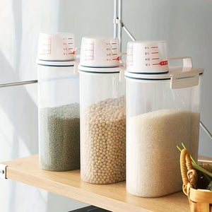 Planet Gates Storage Tank / 1pc 1pc Large Capacity Candy Organizer, Moisture-proof Sealed Storage Box For Rice, Cereal, Grain, Flour, Dog Food, Pet Food, Household Airtight Rice Dispenser, Home Kitchen Supplies